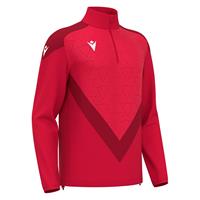 Anduin Training 1/4 Zip Top RED S Teknisk treningsgenser - Unisex