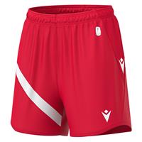 BANSHEE ECO shorts W RED/WHT L Teknisk kamp og treningsshorts - Dame